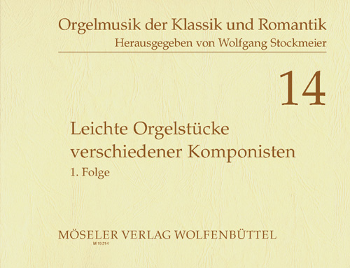 Easy organ pieces by various composers 14, Volume 1