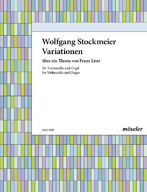 Variations on a theme by Liszt Wk 249, for cello and organ