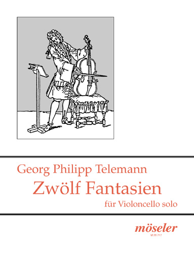 Twelve fantasies TWV 40:14-25, XII Fantasie per il Violino senza Basso, for cello