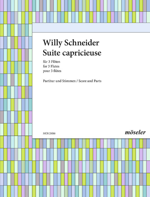 Suite capricieuse, for 3 flutes, Score and parts