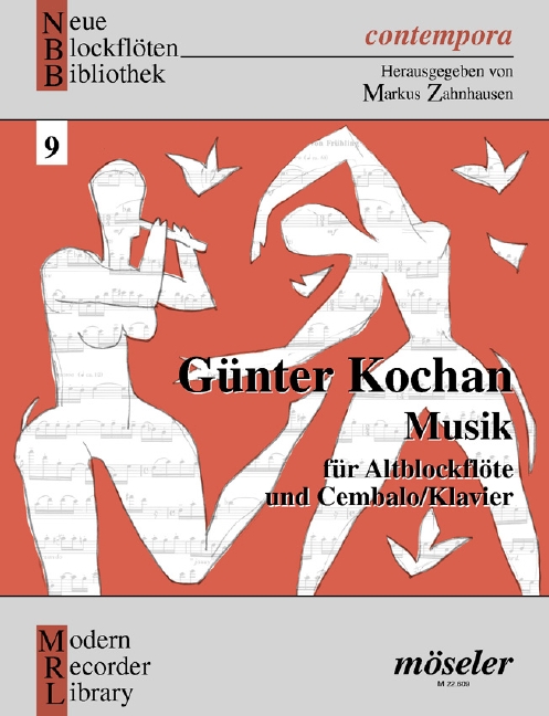 Music 9, for treble recorder and harpsichord (piano)