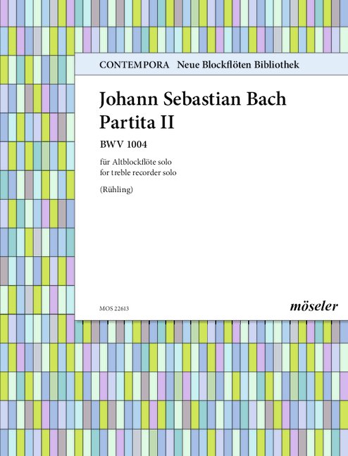 Partita No. II BWV 1004, for treble recorder