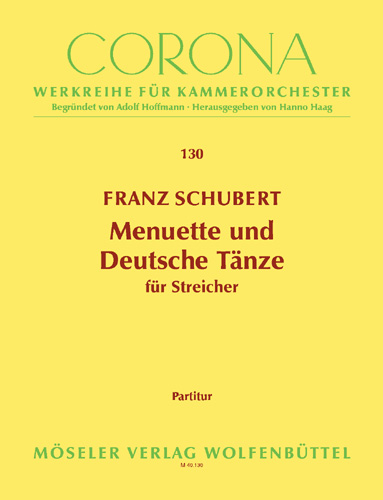 Menuets and German dances, for string orchestra, Score