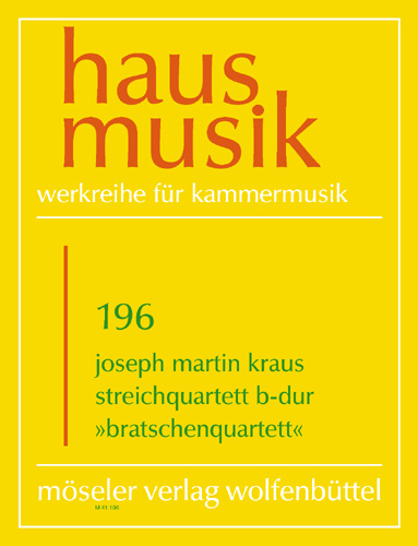 String quartet B-flat major op. 1,2, Viola quartet, Score and parts