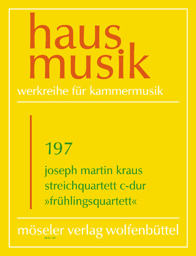 String quartet C major WoO, Spring quartet, Score and parts