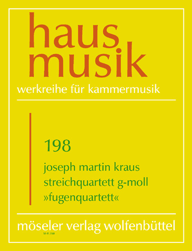 String quartet G minor op. 1,3, Fugue quartet, Score and parts