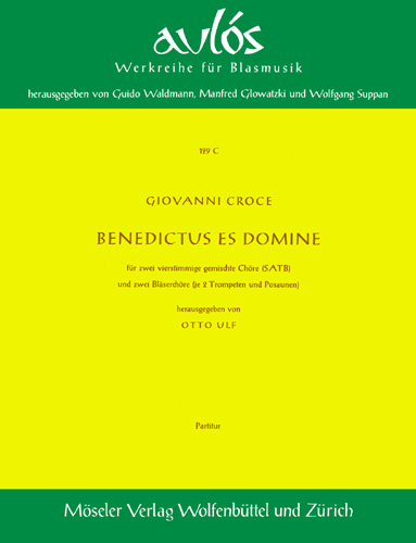 Benedictus es Domine, for Bläser ad libitum, Score