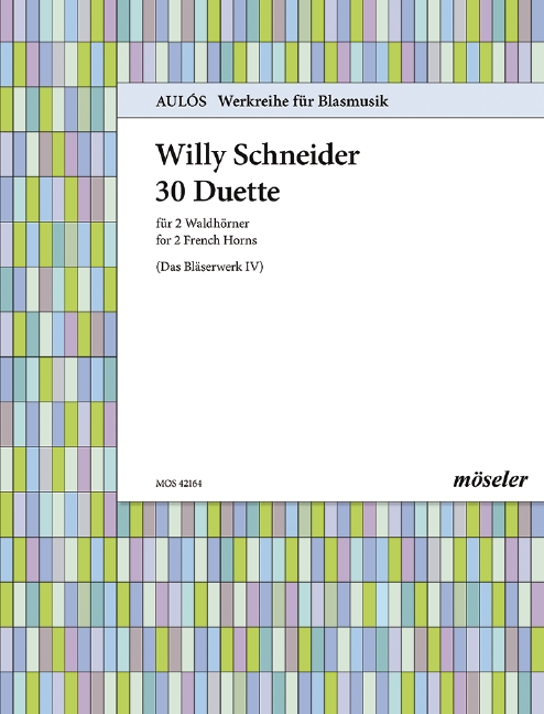 30 duets, The works for winds, for 2 natural horns, Performing score