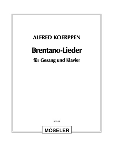 Songs on lyrics by Brentano, for mezzo-soprano (baritone) and piano