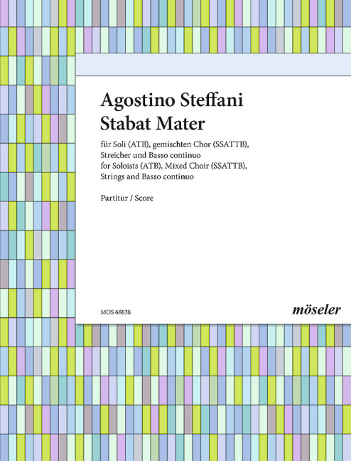 Stabat Mater, for soloists (ATB), mixed choir (SSATTB), strings and basso continuo, Score