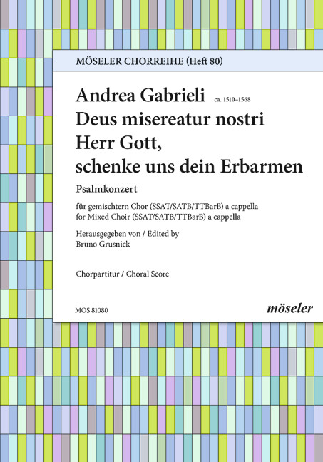 May God be gracious to us, for mixed choir (SSAT/SATB/TTBarB) a cappella, Choral score
