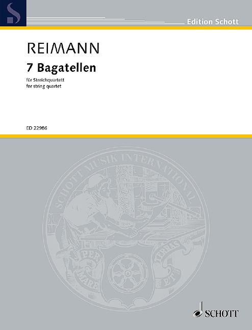 7 Bagatellen, for string quartet, Score and parts
