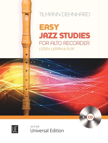 Easy Jazz Studies, Listen, Learn & Play, for alto recorder with CD, Edition with play-along