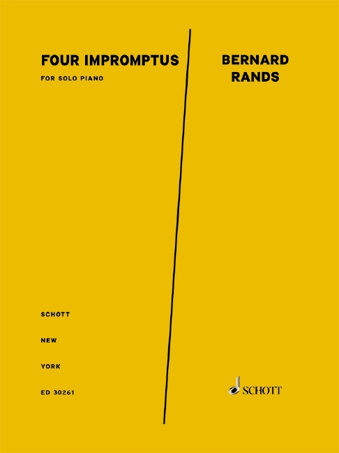 Four Impromptus, for solo piano, Score