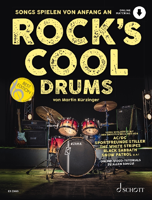 Rock's Cool DRUMS, Songs spielen von Anfang an