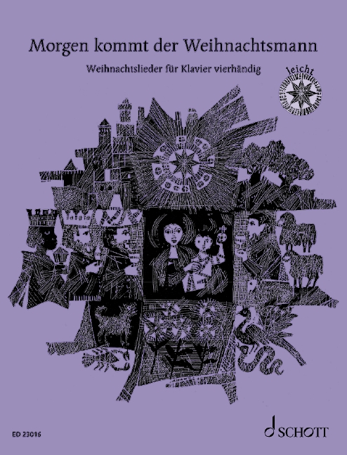 Morgen kommt der Weihnachtsmann, 33 Christmas Songs, for piano (4 hands)