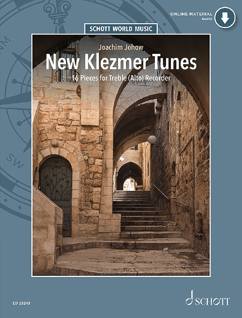 New Klezmer Tunes, 16 Pieces, for altorecorder (flute) and piano (guitar/accordion)