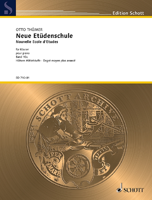 Neue Etüdenschule Vol. 10a, Höhere Mittelstufe - Degré moyen plus avancé, for Piano