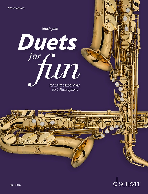 Duets for Fun, for 2 alto saxophones, Performing score