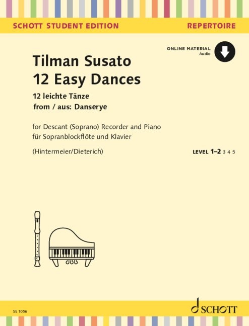 12 Easy Dances, from: Danserye, for descant recorder and piano