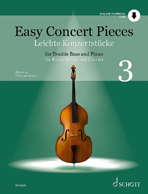 Easy Concert Pieces Vol. 3, for double bass and piano