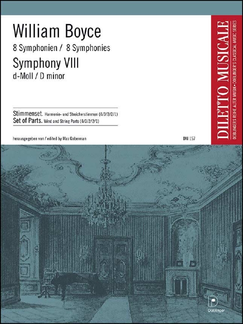 Symphony VIII d-Moll, Acht Symphonien Eight symphonies - Opera seconda, for orchestra, Set of parts