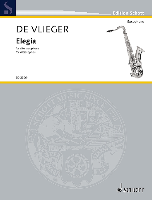 Elegia, for alto saxophone, Separate edition