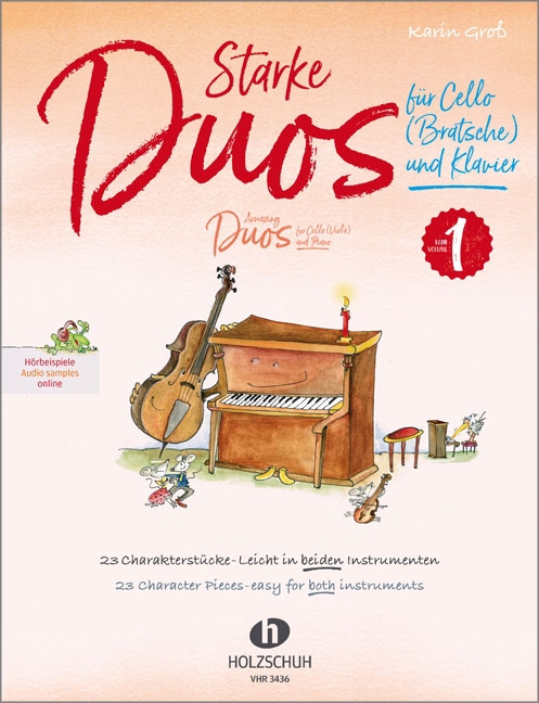 Starke Duos, 23 Charakterstücke: leicht in beiden Instrumenten, for cello and piano