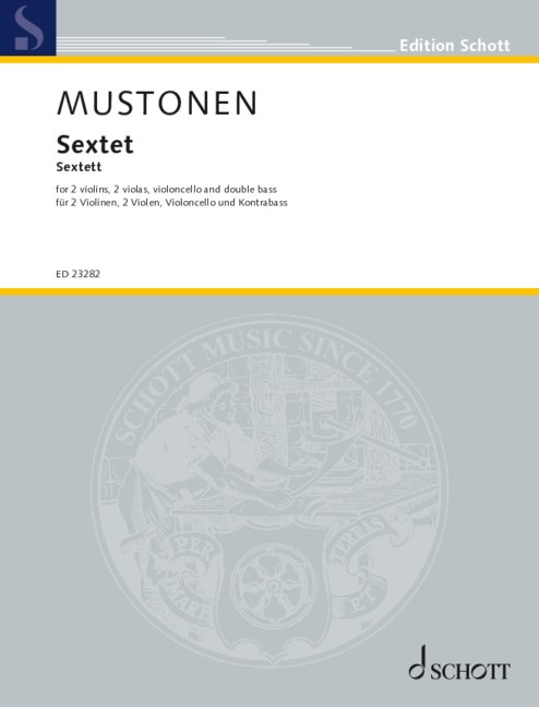 Sextet, for 2 violins, 2 violas, violoncello and double bass, Score and parts