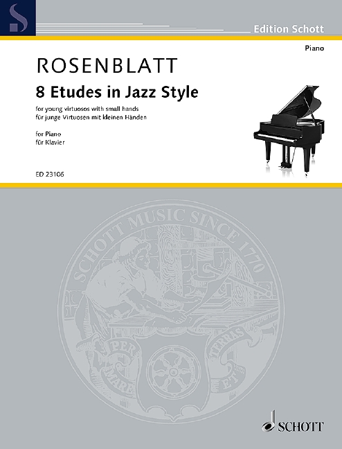8 Etudes in Jazz Style, for young virtuosos with small hands, for piano