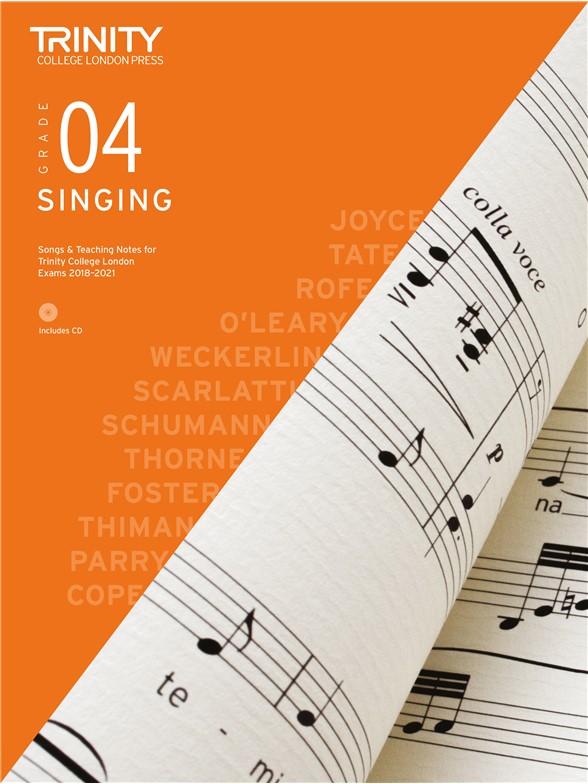 Singing Grade 4 2018, with CD & teaching notes, for piano and voice