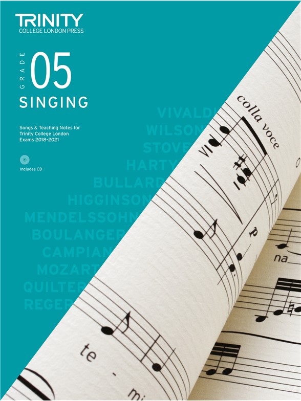 Singing Grade 5 2018, with CD & teaching notes, for piano and voice