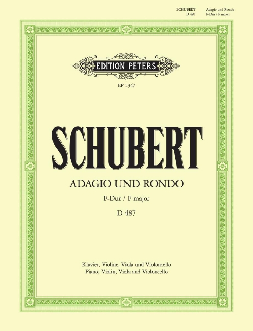 Quartett F-Dur, for violin, viola, cello and piano, Set of parts