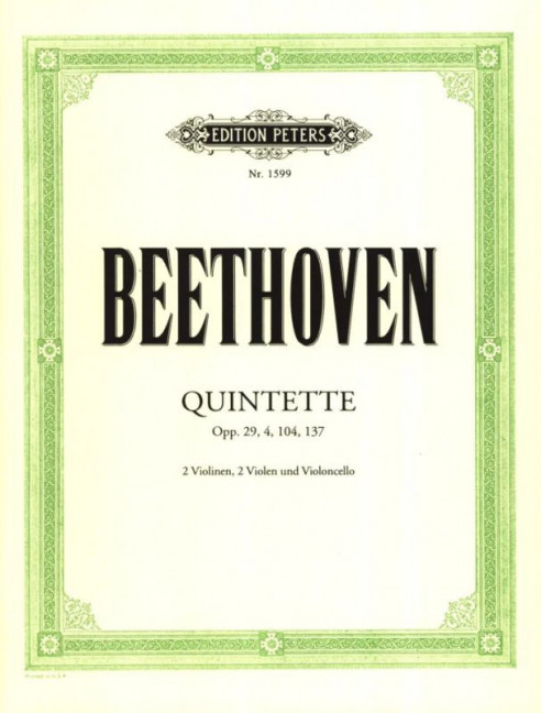 Streichquintette, for 2 violins, 2 violas and cello, Set of parts