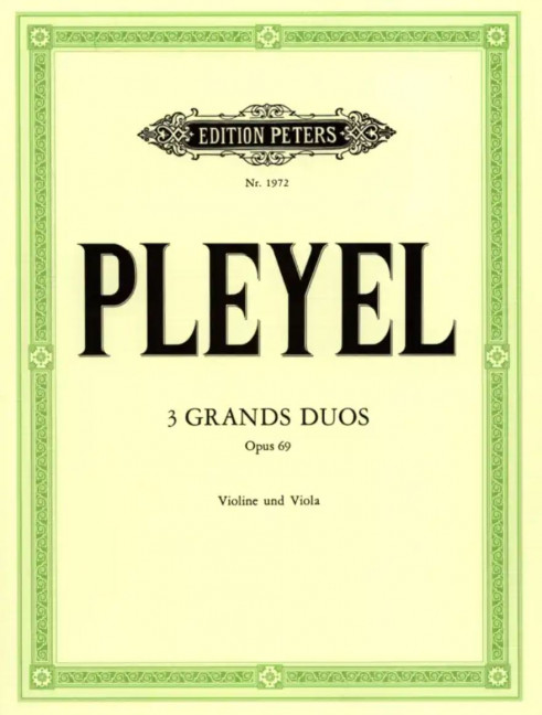3 Grands Duos op. 69, for violin and viola, Set of parts