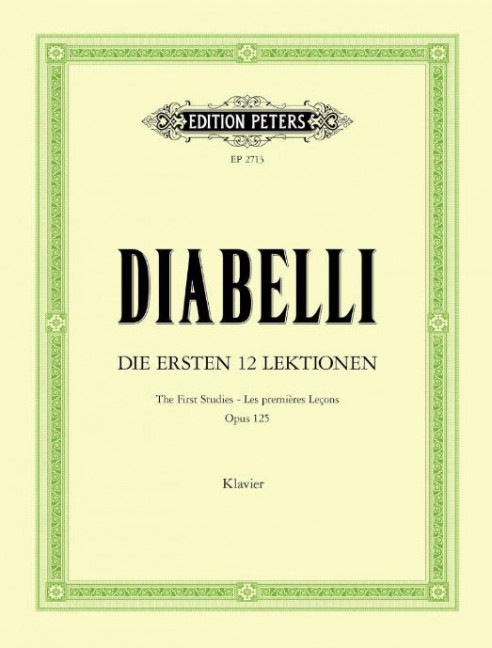The First Studies op. 125, for piano