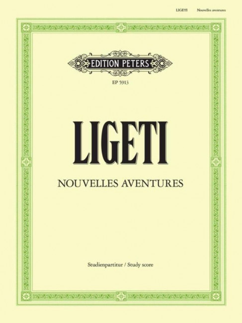 Nouvelles Aventures, für 3 Sänger und 7 Instrumentalisten, cello and double bass, Study score