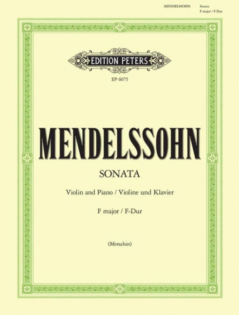 Sonate F-Dur, for violin and piano