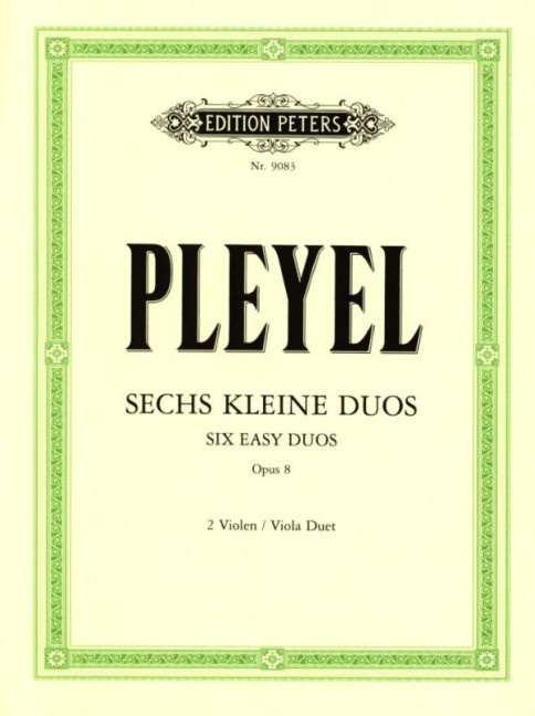 Sechs kleine Duos op. 8/1-6, for 2 violas, Set of parts. 9790014073121