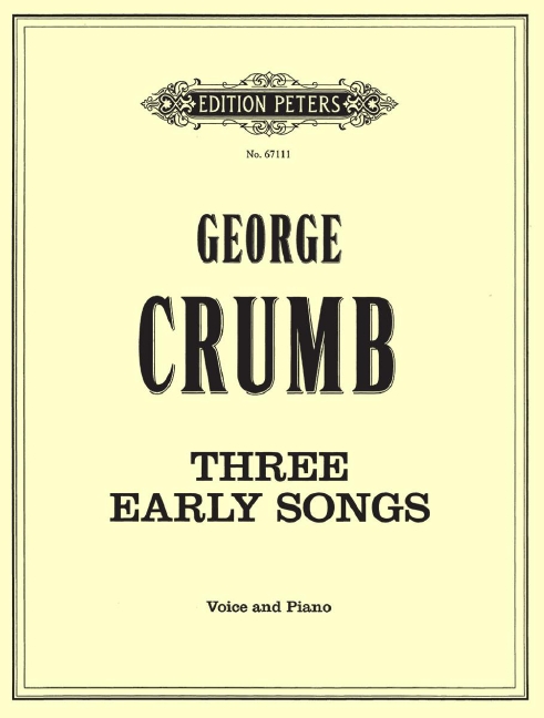 Three early songs, for voice and piano