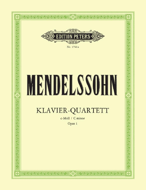 Klavierquartett Nr. 1 c-Moll op. 1, for piano, violin, viola and cello, Set of parts