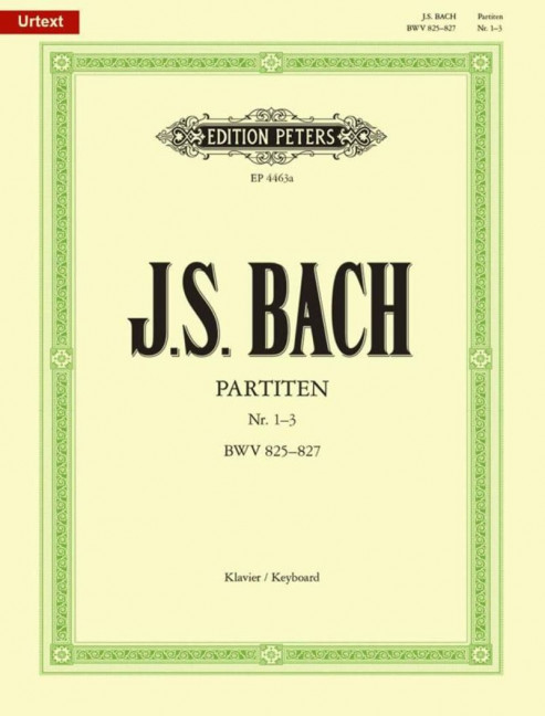 Partiten Nr. 1-3 BWV 825-827 Vol. 1, for piano