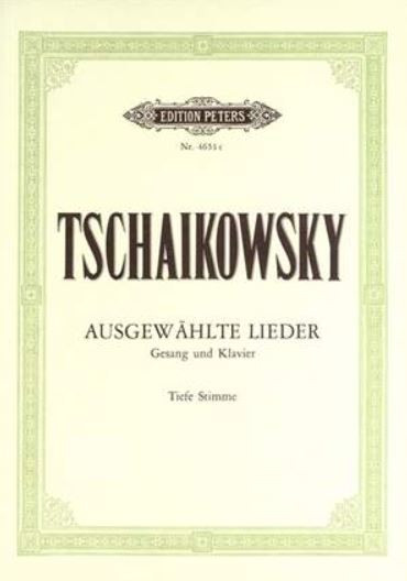 Ausgewählte Lieder, for low voice and piano
