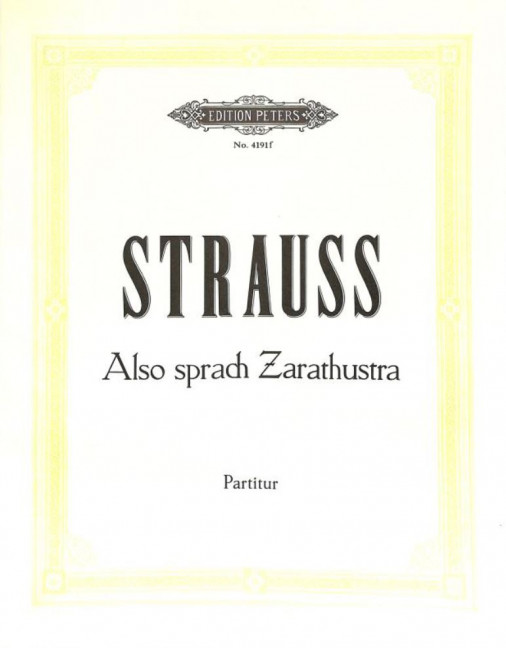 Also sprach Zarathustra op. 30, for orchestra, Score