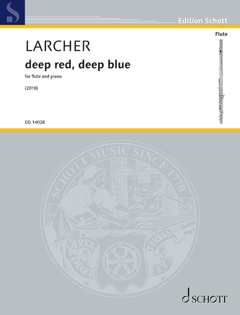 Deep red, deep blue, for flute and piano