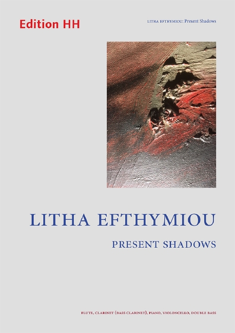 Present Shadows, for flute, clarinet (bass clarinet), piano, cello and double bass, Score and parts
