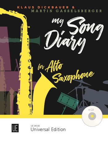 My Song Diary, for alto saxophone with CD or piano accompaniment, Edition with play-along