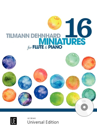16 Miniatures, for flute with CD or piano accompaniment, Edition with play-along