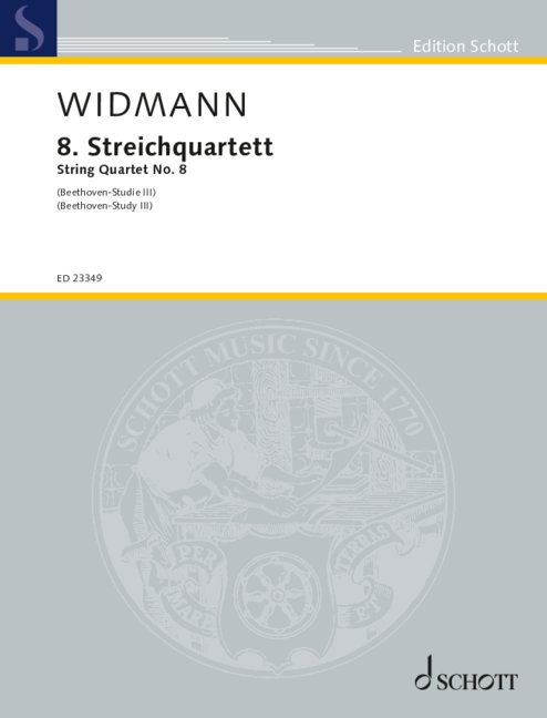String Quartet No. 8, (Beethoven-Study III), Score and parts