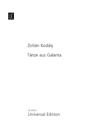 Dances of Galánta, for Orchester, Full score